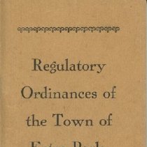 Regulatory Ordinances of the Town of Estes Park