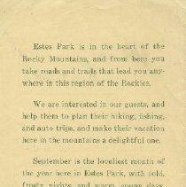 Prospect Inn, Estes Park, Colorado