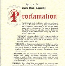 Proclamation