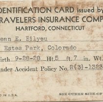 Identification Card issued by The Travelers Insurance Company