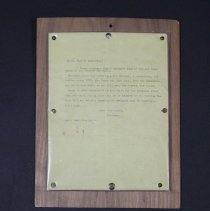 Letter to "Hurrell" Easterday from Joe Ryan