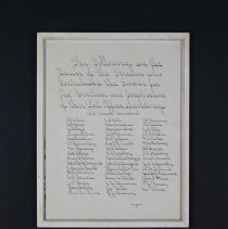 Certificate, Commemorative