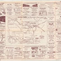 An Area Map of Estes Park Colorado; with Rocky Mountain National Park and a
