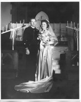 Sissel Almaas and Axel Peterson wedding, July 14, 1945