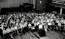 August Werner in rehearsal with Norwegian Male Chorus