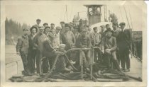 Men on boat deck