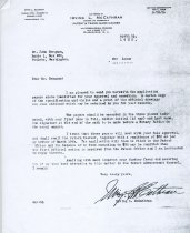 Letter from Irving L. McCathran to John Bergman