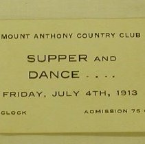 Mt. Anthony Country Club (Bennington, Vt.) | Bennington Museum