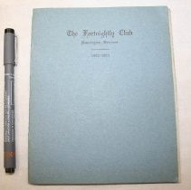 Fortnightly Club yearbook