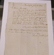 Hiram Harwood Letter