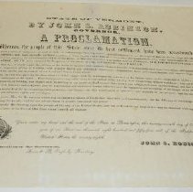 John S. Robinson Thanksgiving Proclamation