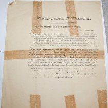 Haswell, Anthony J. Masonic Document