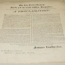 Jonas Galusha Day of Fasting and Prayer Proclamation