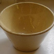 Yellow ware cup