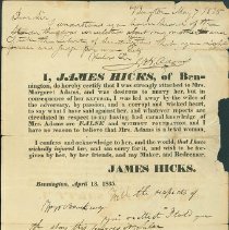 James Hicks Apology