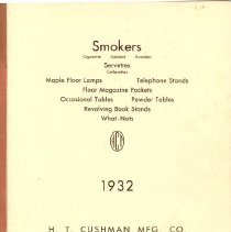Cushman Furniture Specials 1932