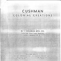 H.T. Cushman Manufacturing Company Catalog 1935 (photocopy)