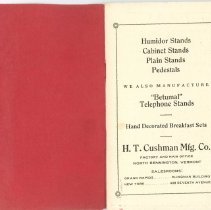 Smoker's Articles, 1922