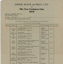 H.T. Cushman Manufacturing Company Price List, 1932
