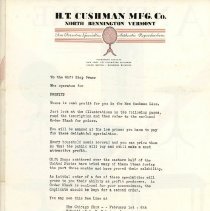 H.T. Cushman Manufacturing Company Brochure