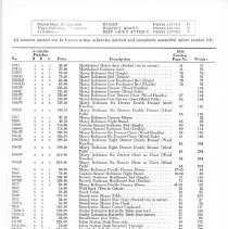 H.T. Cushman Manufacturing Company Pricelist (photocopy)