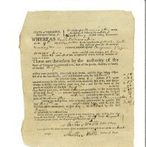 Legal: Bennington County, Vermont: issued by justices of the peace.