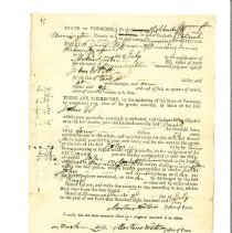 Legal: Bennington County, Vermont: issued by justices of the peace.