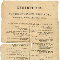 Exhibition at Academy, East Village 1816