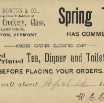 Edward Norton & Co. Trade Card