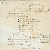 Letters to Major General Lincoln