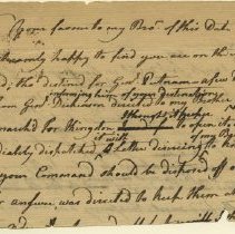 Revolutionary War Letter