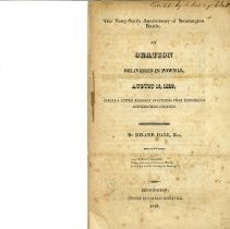 The forty-sixth anniversary of Bennington Battle: An Oration delivered in Pownal August 16, 1823 before a united assembly of citizens from Bennington and Berkshire Counties