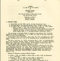 Benjamin Clarke Descendants