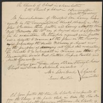 First Congregational Church of Bennington Records