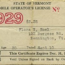 Flora Noel Driver's License