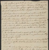 Ebenezer Walbridge Church Trial Records