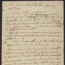 Ebenezer Walbridge Church Trial Records