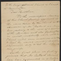 James Ballard Church Trial Records
