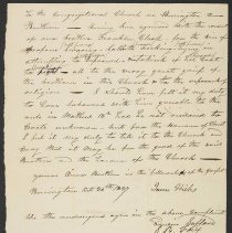 Franklin Clark Church Trial Records