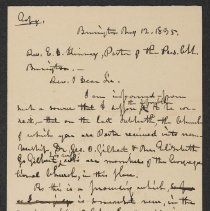 Dr. & Mrs. G. O. Gilbert Church Trial Records