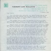 Walter Hard Letter to Tyler Resch