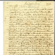 Moses Robinson letter to Aaron 1792