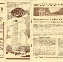 Bennington Travel Brochure ca. 1925