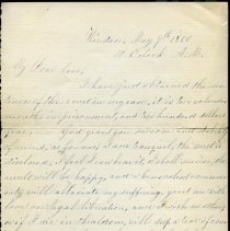 Haswell, Anthony Letter