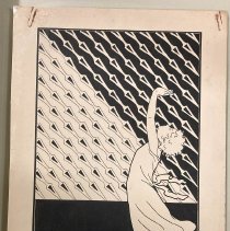 The child sees the shadow