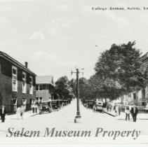 Looking north on College Avenue from Main Street