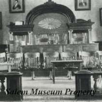 Interior of Court Room in Old Roanoke County Courthouse