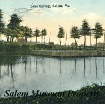 Lake Spring Park, Salem, VA Circa 1900
