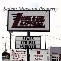 Lube & Oil Express sign