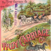 Troy Carriage handbill front